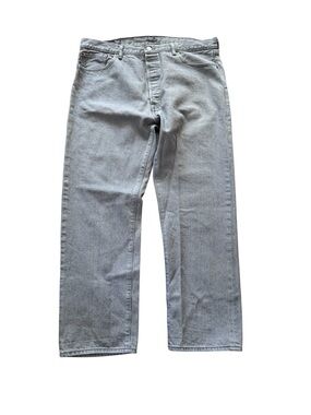 Levis 501 XX Jeans Mens 40x32 Gray Straight Leg Button Fly Denim EUC